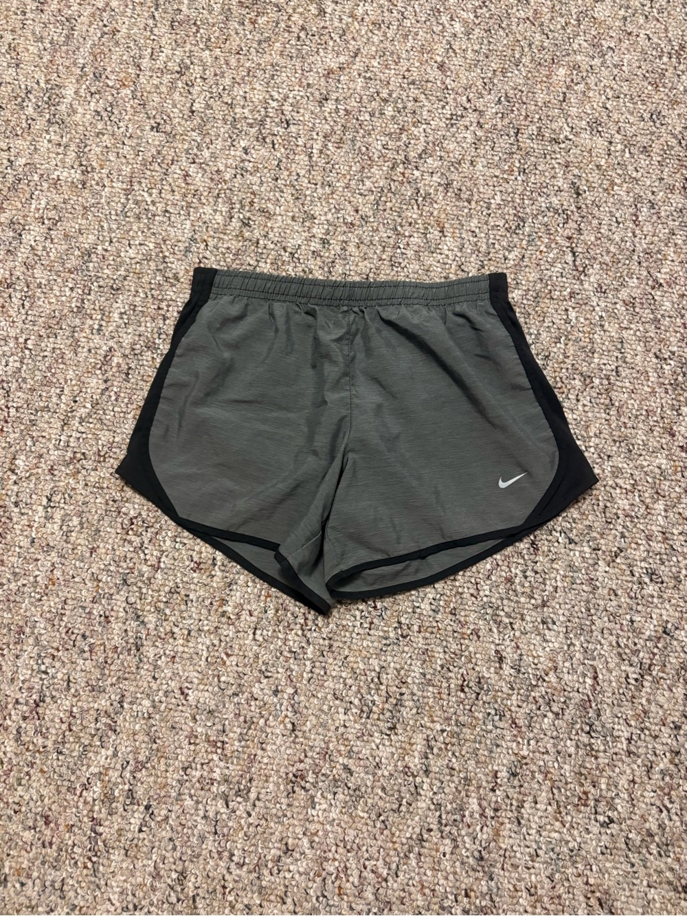 Nike Kids Large Gray and Black Athletic Running Shorts